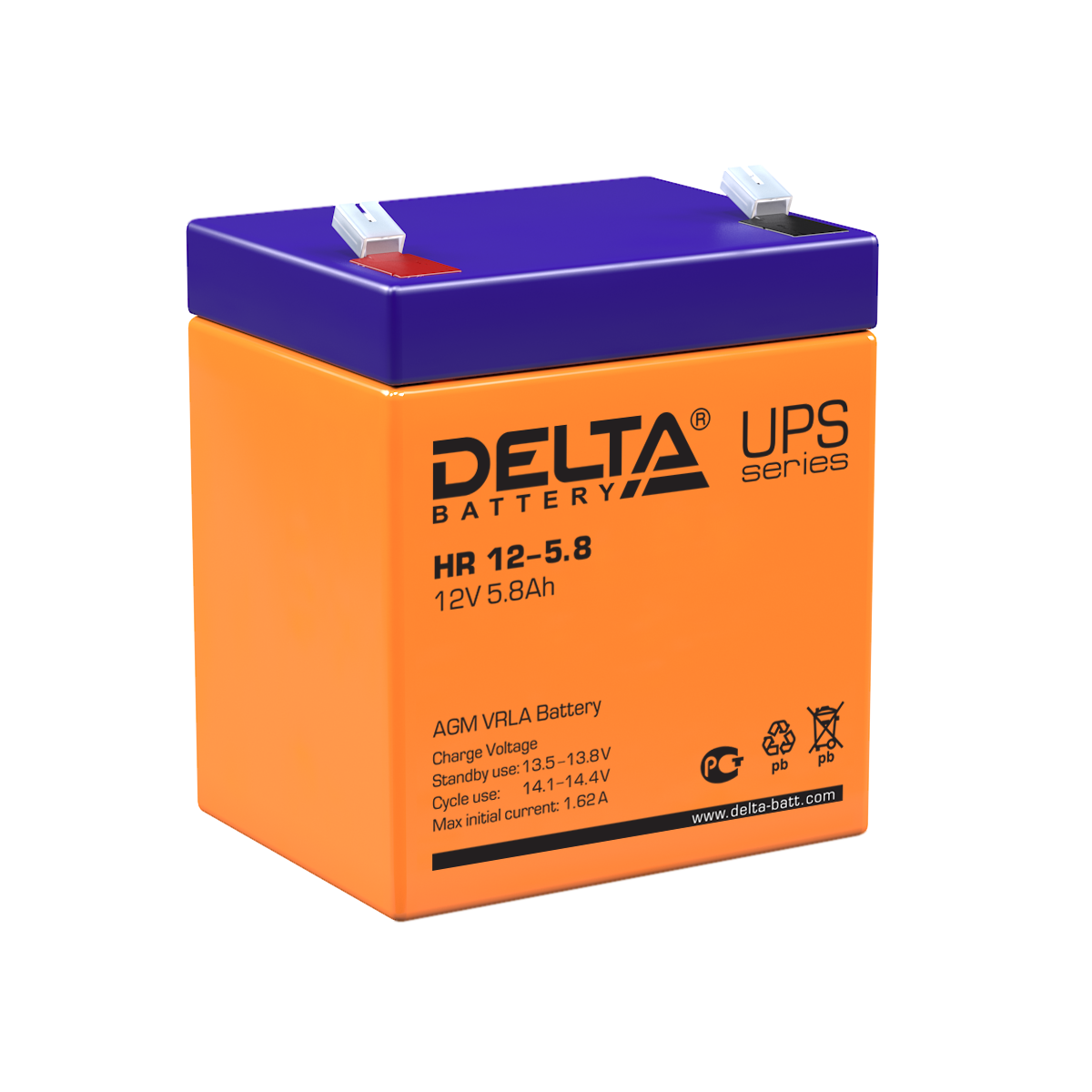 HR 12-5.8 Delta Аккумуляторная батарея купить по цене 2475 руб..  Самые дешёвые цены на Стационарные