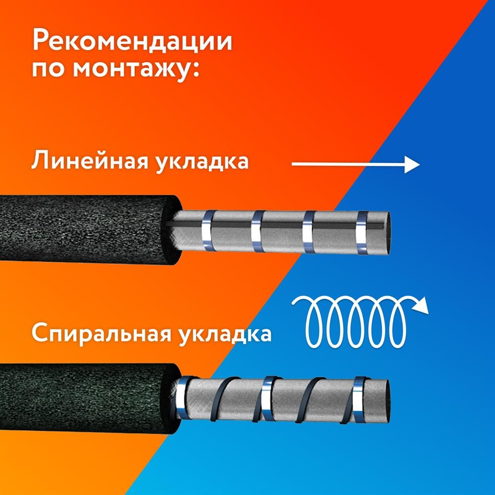 Секция нагревательная кабельная PipeMate 25Вт/м 25 м.