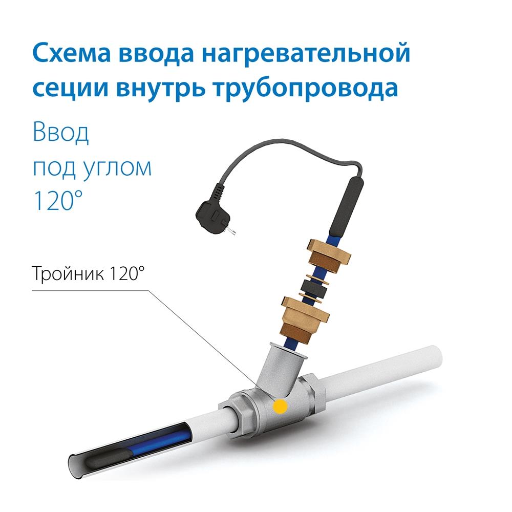 Секция нагревательная кабельная Freezstop Inside-10 8 м.