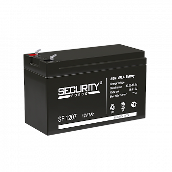 Аккумулятор Security Force SF 1207 купить по цене 1108 руб..  Самые дешёвые цены на Аккумуляторы